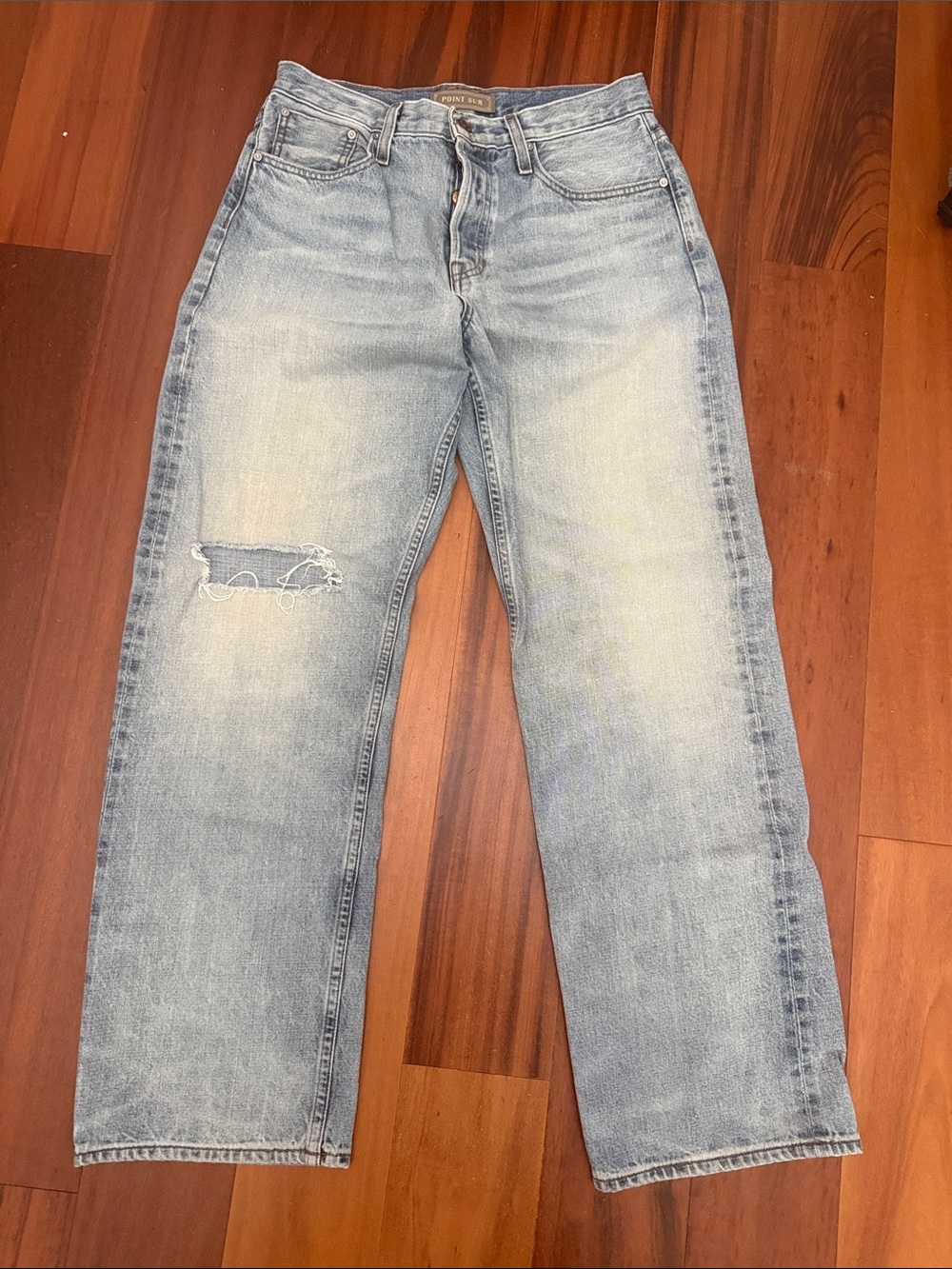 Light Blue Women’s Straight-Leg Jeans